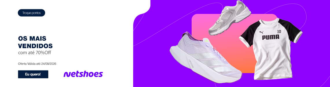 NETSHOES - OS MAIS VENDIDOS
