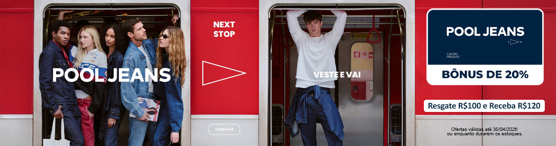 POOL JEANS 20% DE BÔNUS