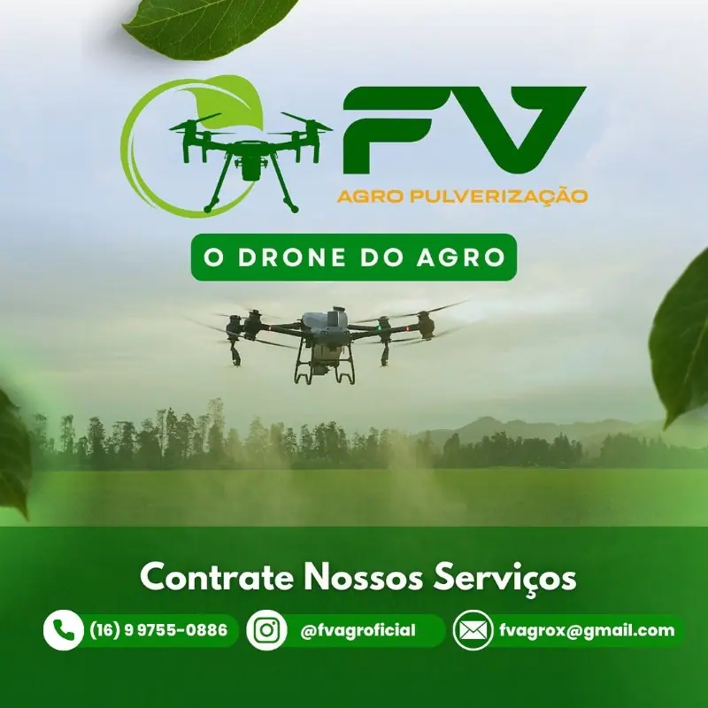 Pulverização com drones Fv agro