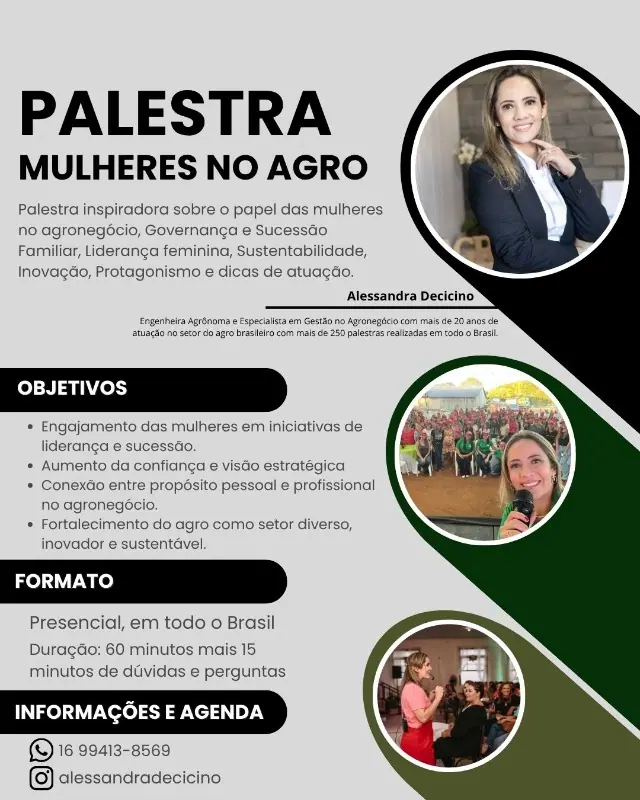 Palestra Mulheres no Agro